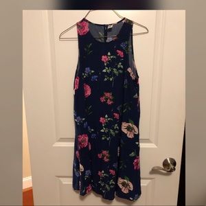 Blue floral dress